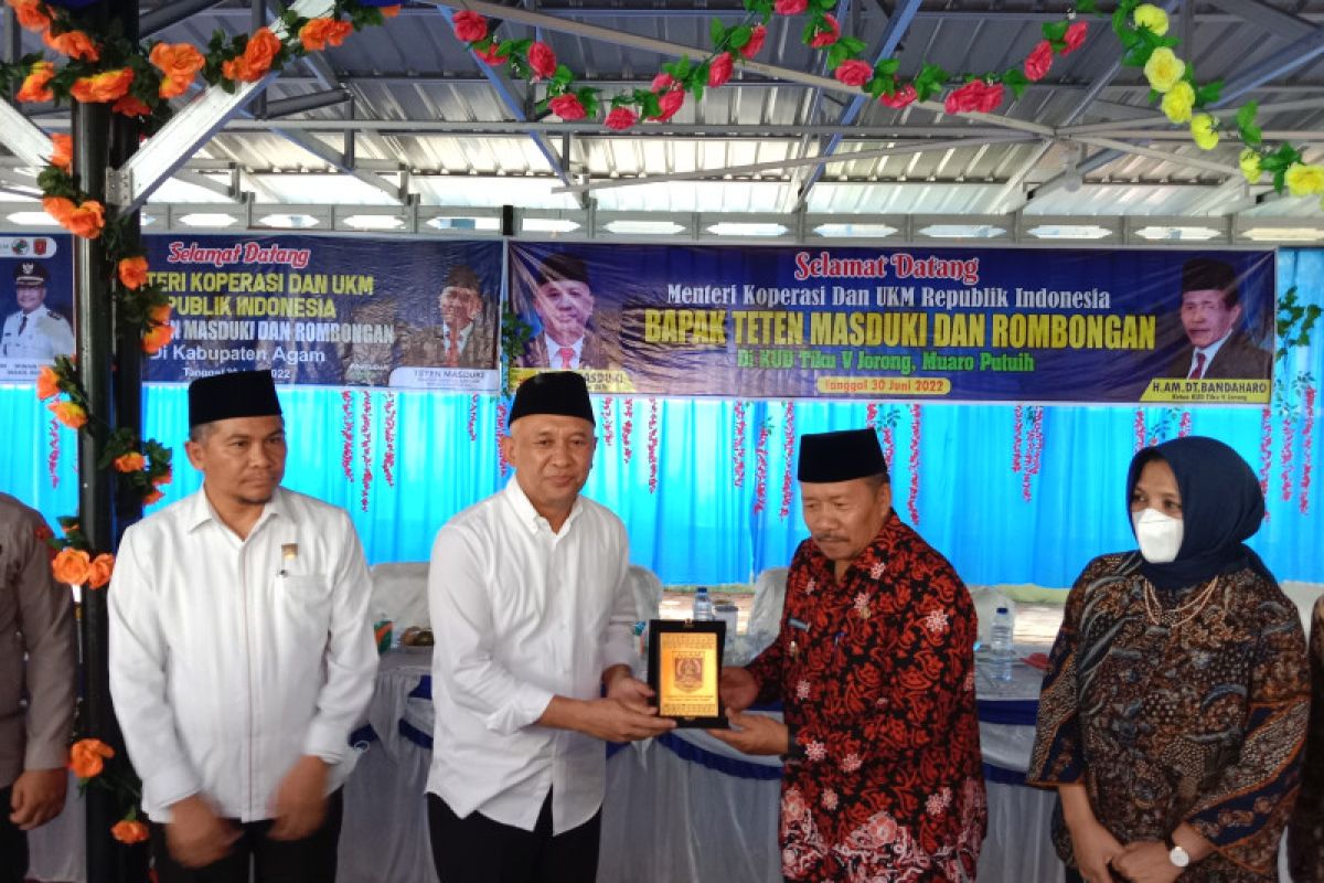 KUD Tiku Lima Jorong Agam usulkan dua pabrik ke Menteri Koperasi UKM