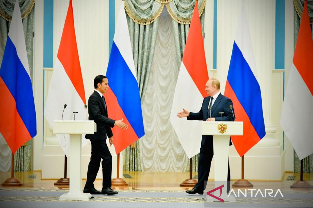 Presiden Putin sampaikan perkembangan terkait Ukraina ke Jokowi