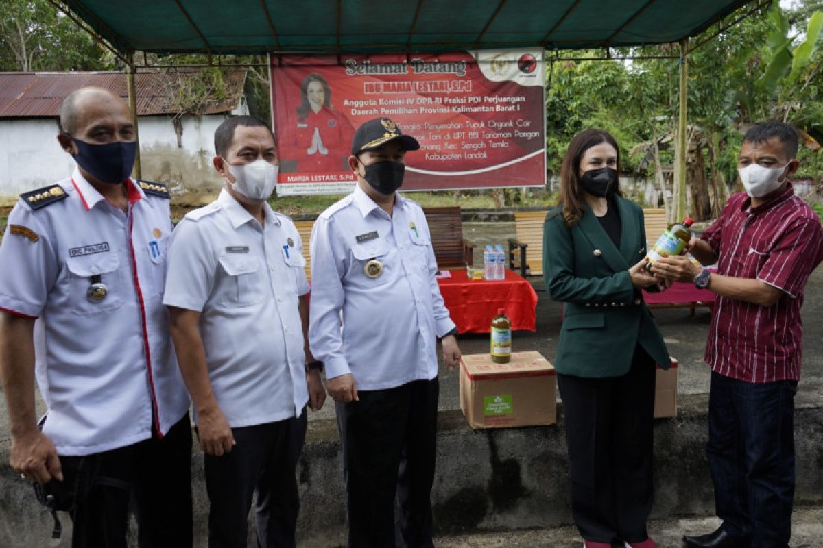 Dewan salurkan bantuan pupuk cair organik di Kabupaten Landak