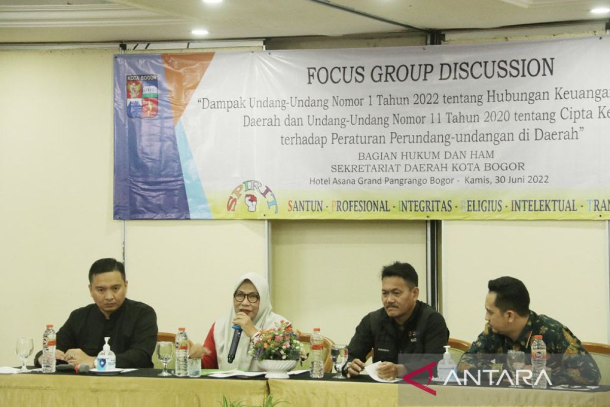 Pemkot Bogor mulai bersiap susun materi Perda turunan UU Cipta Kerja