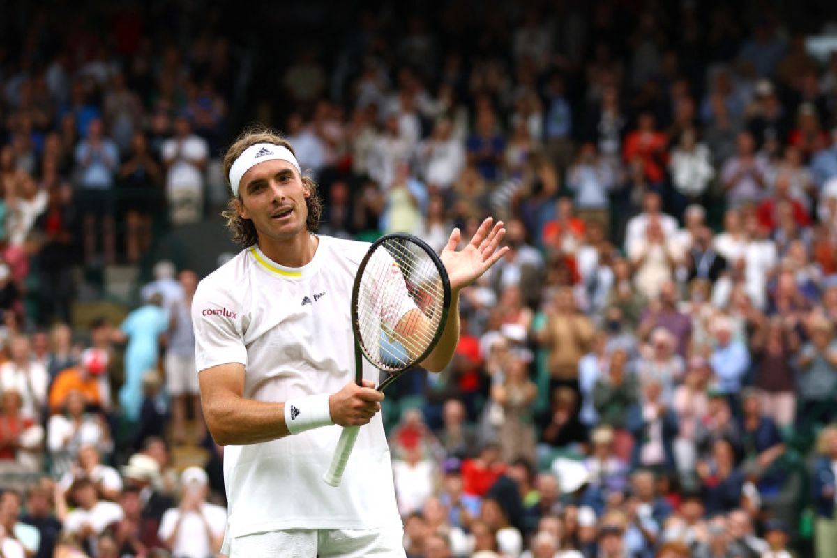 Tsitsipas atur pertemuan dengan Kyrgios di babak ketiga Wimbledon