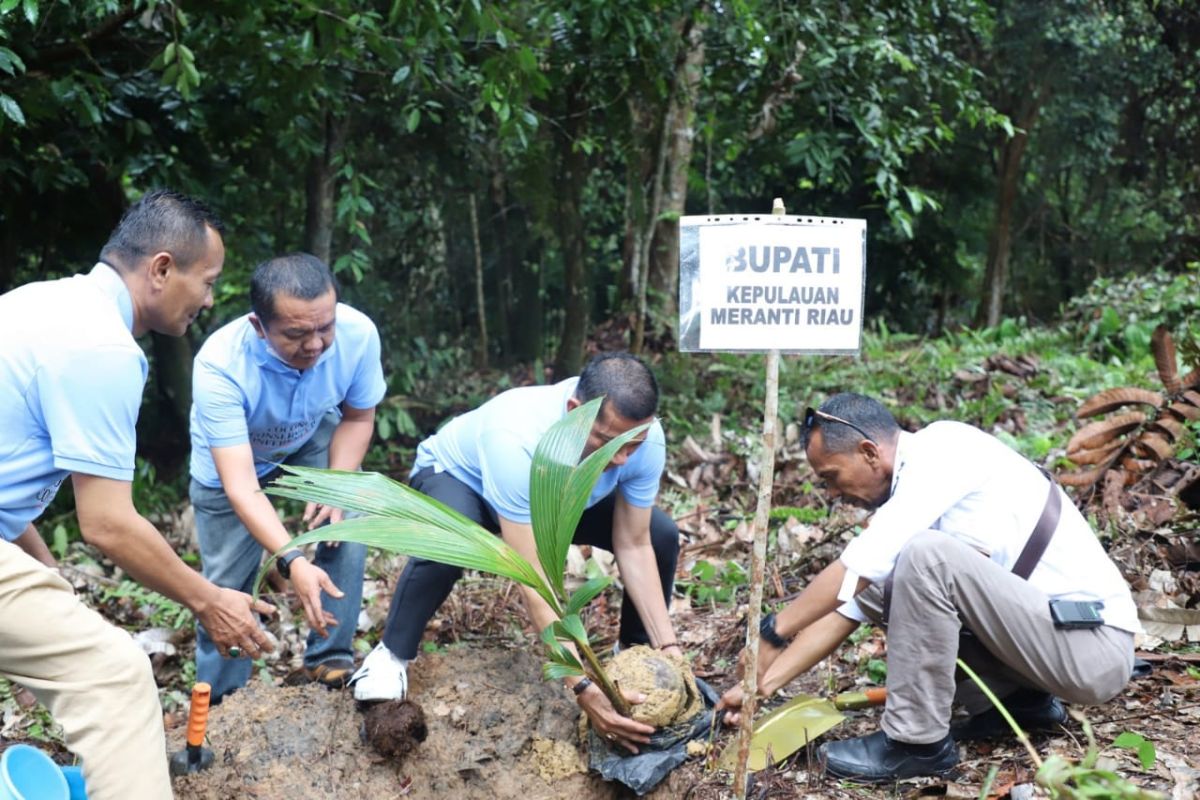 Dukung program Presiden RI, Bupati Meranti tanam kelapa di IKN