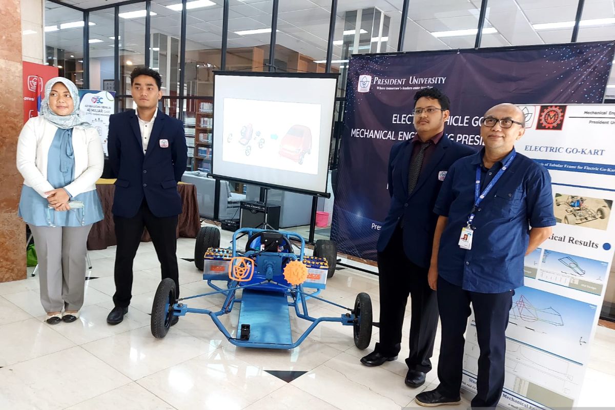 Mahasiswa President University kembangkan mobil listrik Electric GoKart