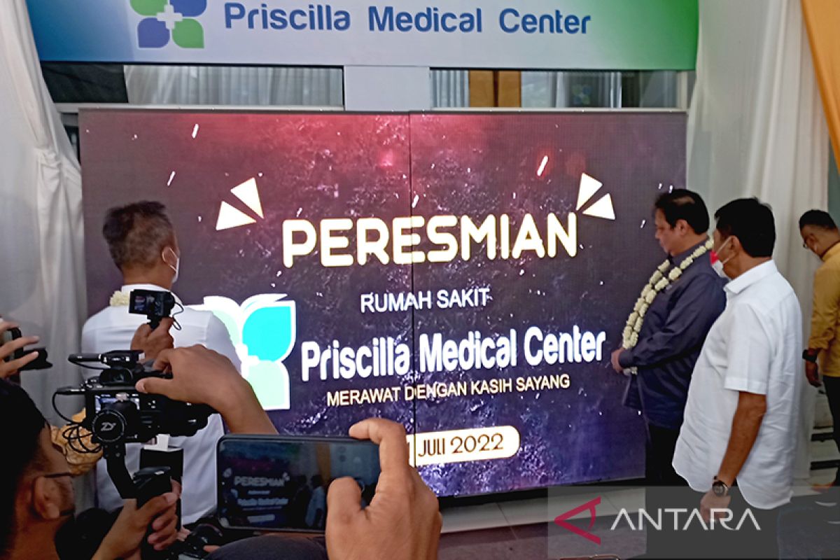 Airlangga Hartarto resmikan RS Priscilla Medical Center Cilacap