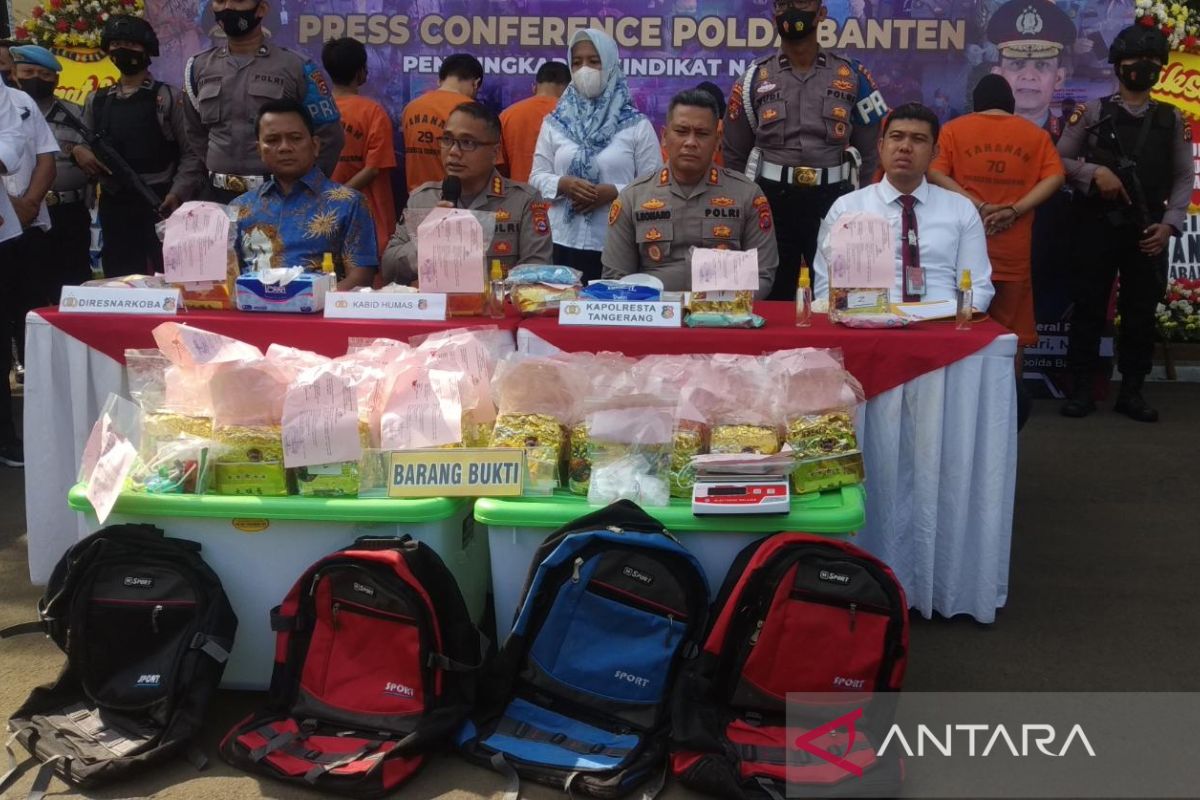 Polda Banten ungkap sindikat pengedar narkoba jaringan lintas provinsi