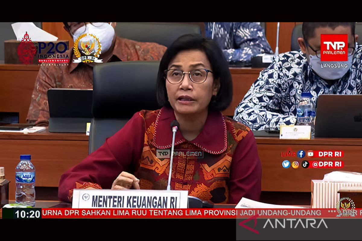 Menkeu Sri Mulyani proyeksi defisit APBN 2022 hanya 3,92 persen PDB