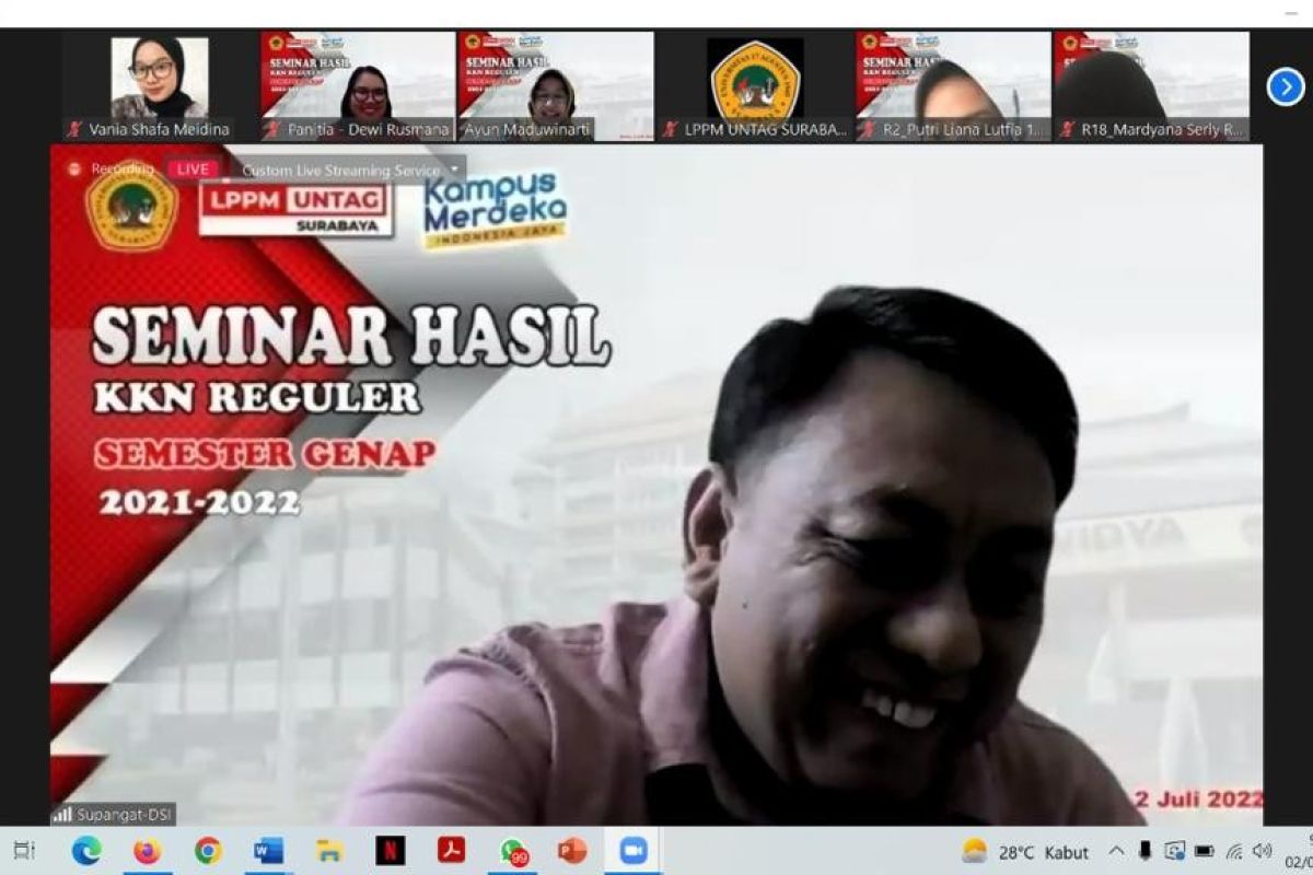 Untag Surabaya bantu bangkitkan ekonomi kerakyatan melalui KKN