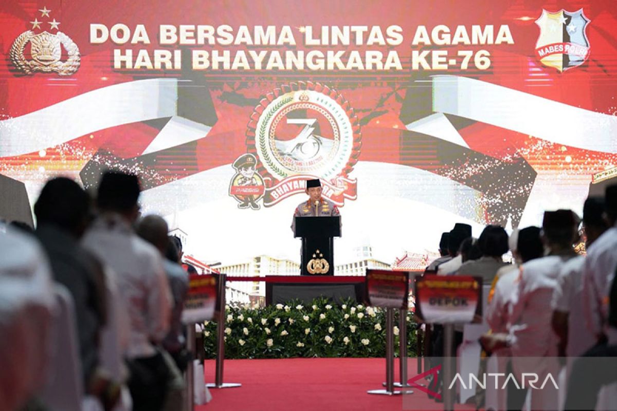 Polri gelar doa lintas agama untuk Indonesia lebih baik