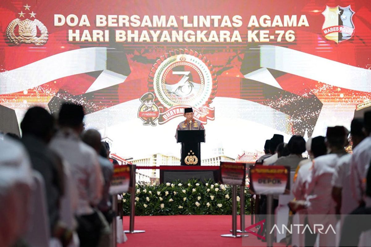 Polri Gelar Doa Lintas Agama Untuk Indonesia Lebih Baik Antara News