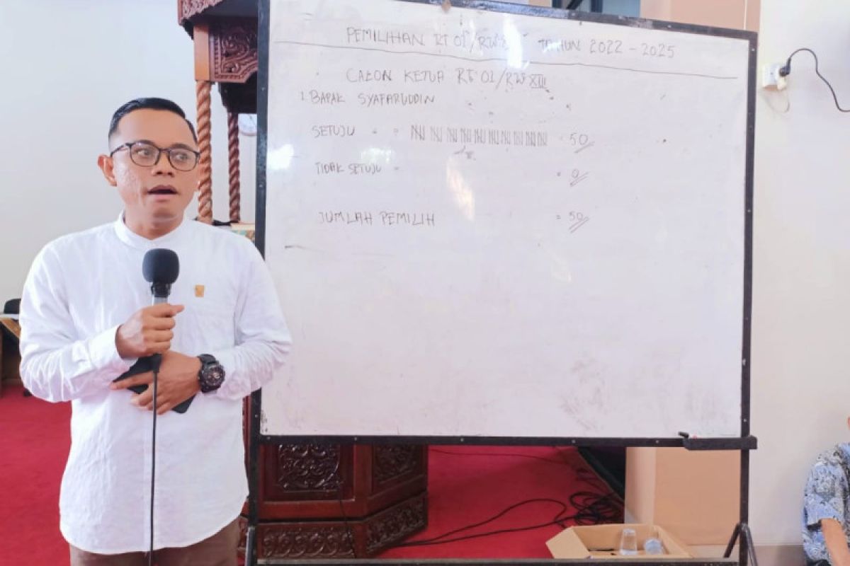 Berstatus calon tunggal, Syafaruddin terpilih jadi ketua RT Surau Gadang lewat voting