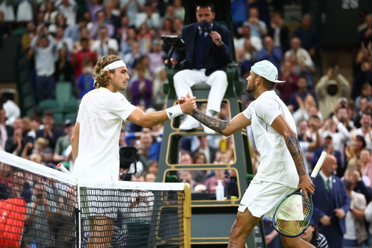 Lakukan pelanggaran, Tsitsipas dan Kyrgios didenda di Wimbledon