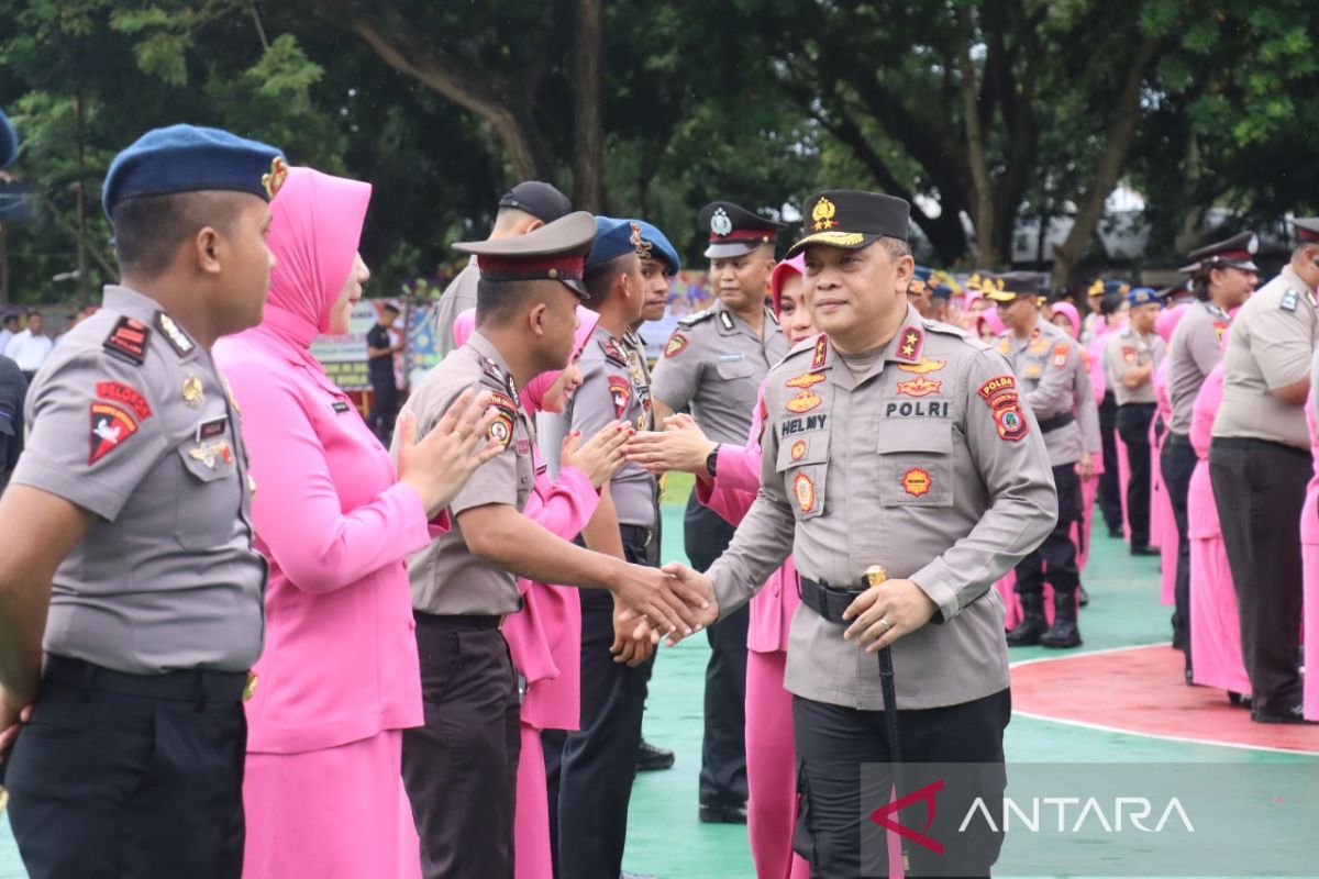 252 anggota Polri di Gorontalo terima kenaikan pangkat