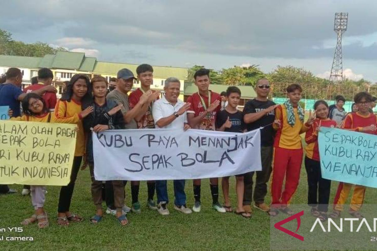 Atlet Kubu Raya cabang olahraga sepak bola juarai Popda Kalbar 2022