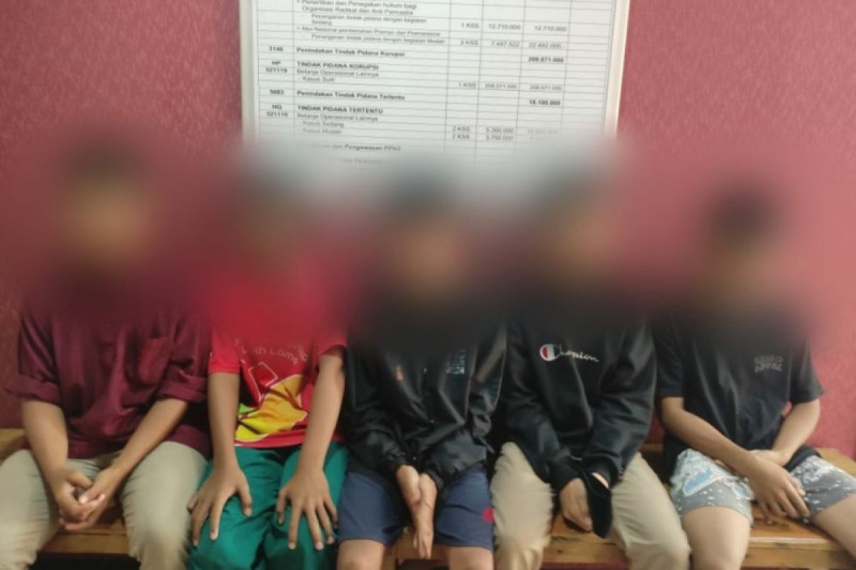 Polisi tangkap lima remaja perusak jembatan wisata Istana Kota Rebah Tanjungpinang