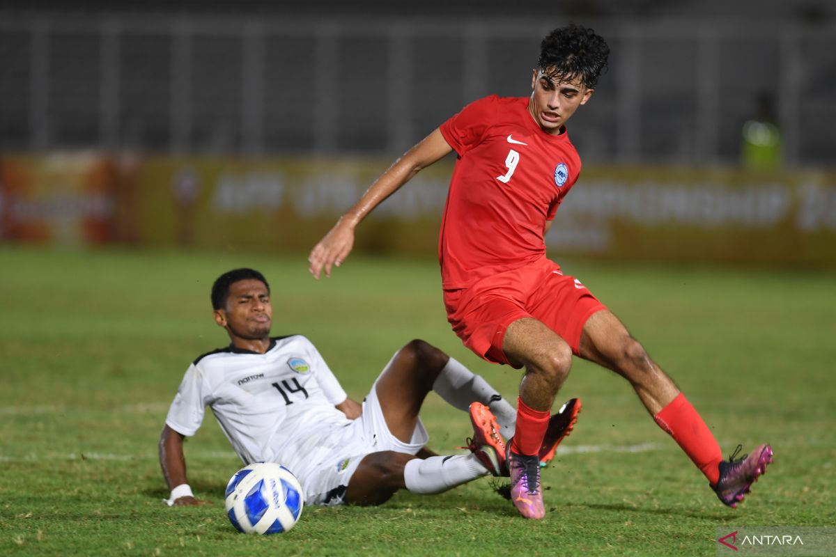 Pelatih Timnas Singapura U-19 Fadzuhasny puji penampilan anak asuhnya