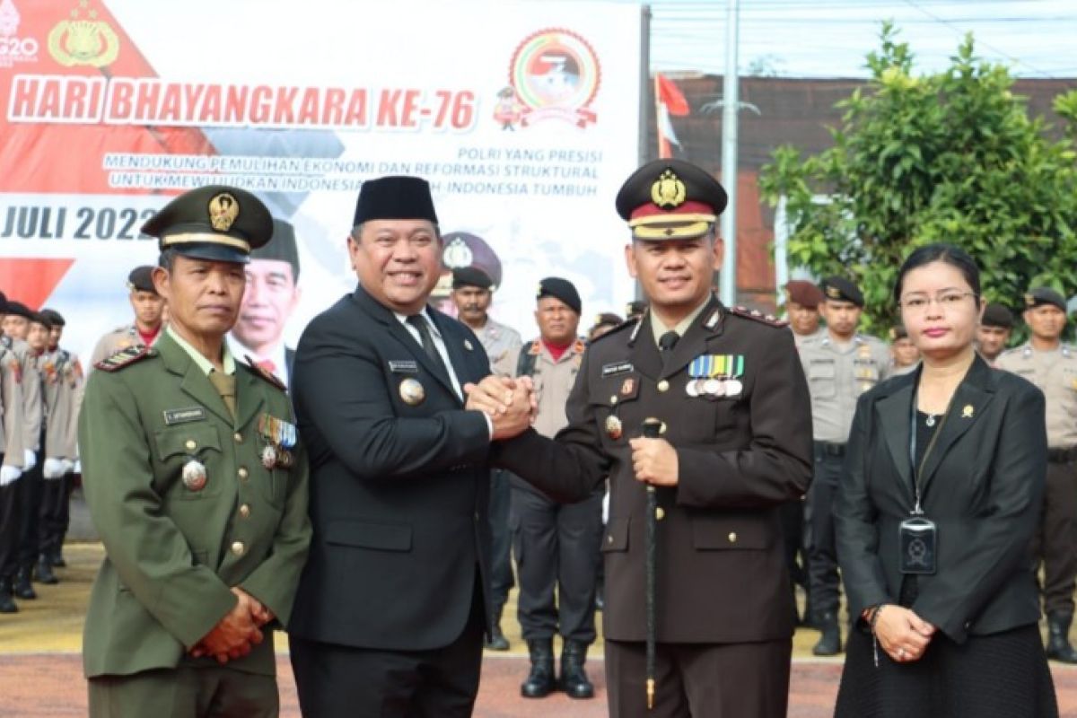 Hari Bhayangkara ke-76, Bupati Dairi apresiasi Kapolres Dairi Kamtibmas kondusif di Dairi