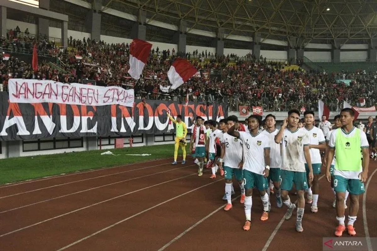 Timnas U-19 Indonesia babak pertama unggul 6-0 atas Brunei Darussalam