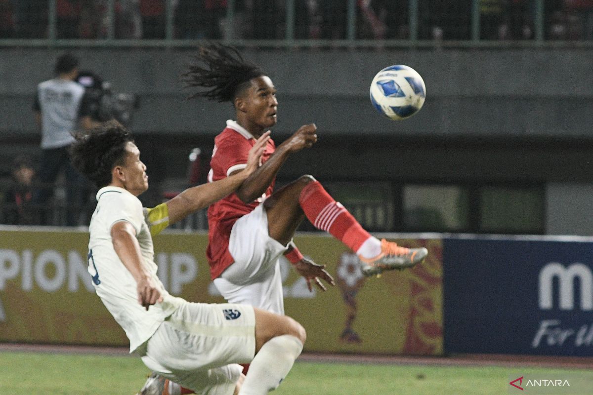 Piala AFF U-19: Indonesia vs Thailand tanpa gol pada babak pertama