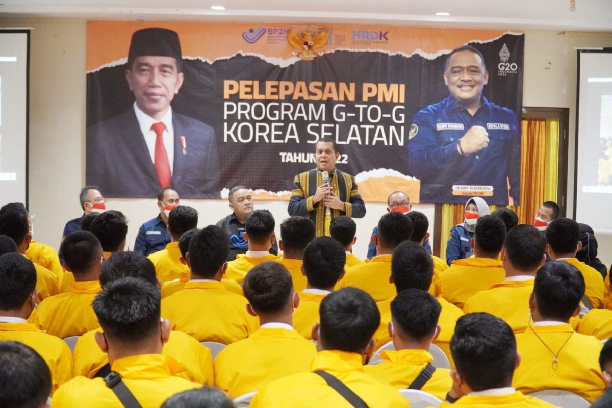 BP2MI berangkatkan 207 pekerja migran Indonesia ke Korea Selatan