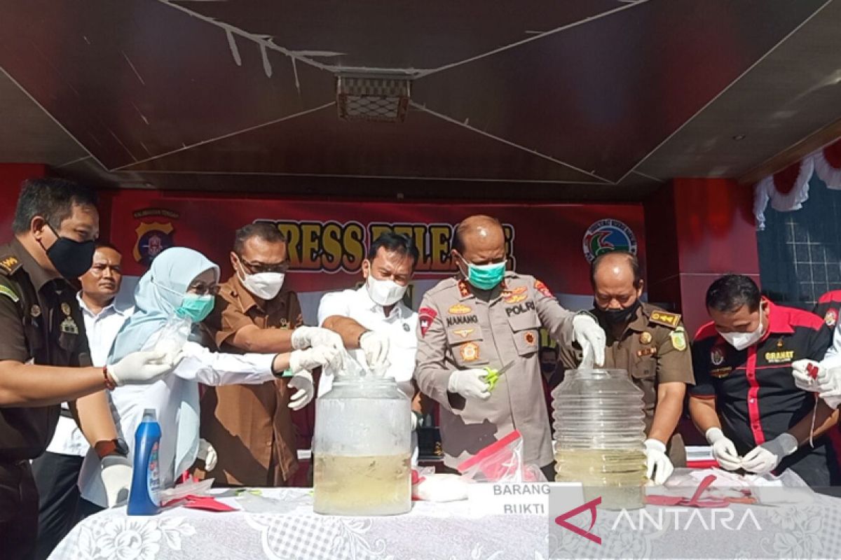 Polda Kalteng musnahkan 4 kilogram sabu milik 26 tersangka