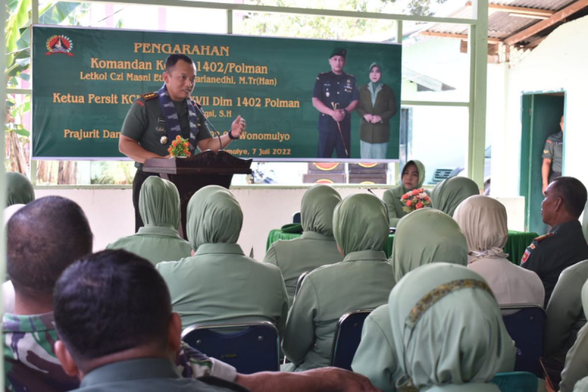 Dandim Polman ingatkan keluarga TNI bijak menggunakan media sosial