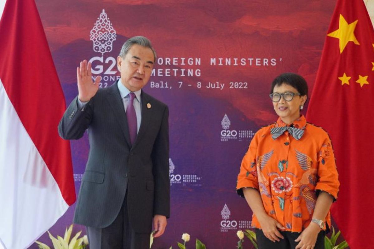 Bertemu Menlu Indonesia, China apresiasi penyelenggaraan Menlu G20