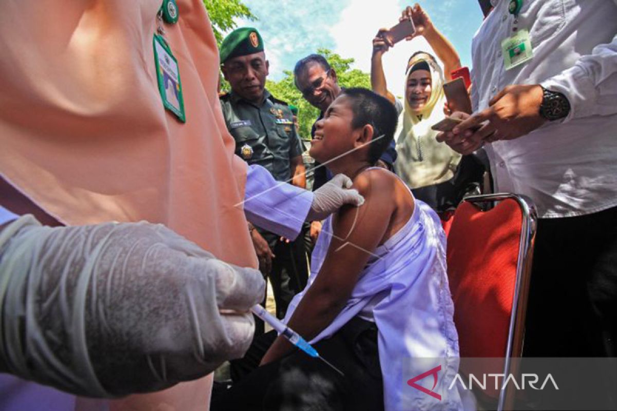 Ini daerah masih rendah imunisasi campak rubella dalam BIAN di Aceh