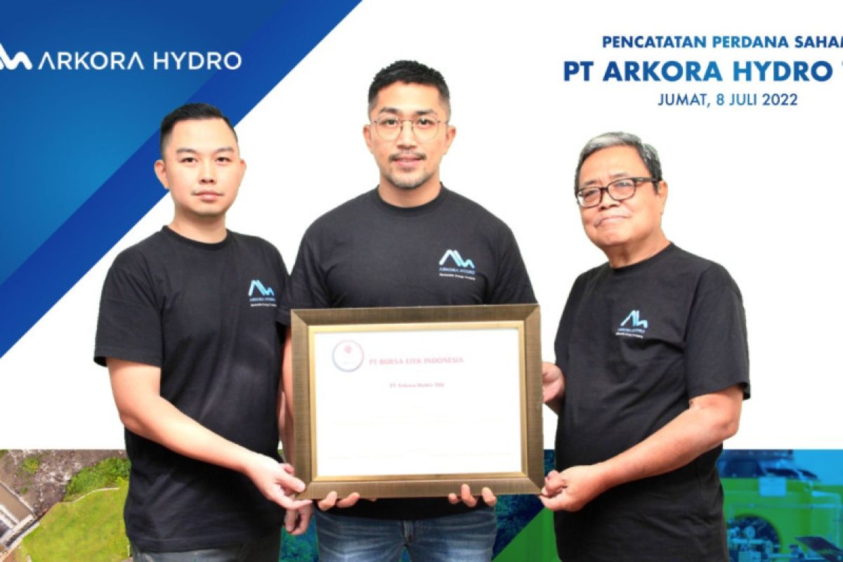 Resmi melantai di bursa, Arkora Hydro raup dana segar Rp182,67 miliar