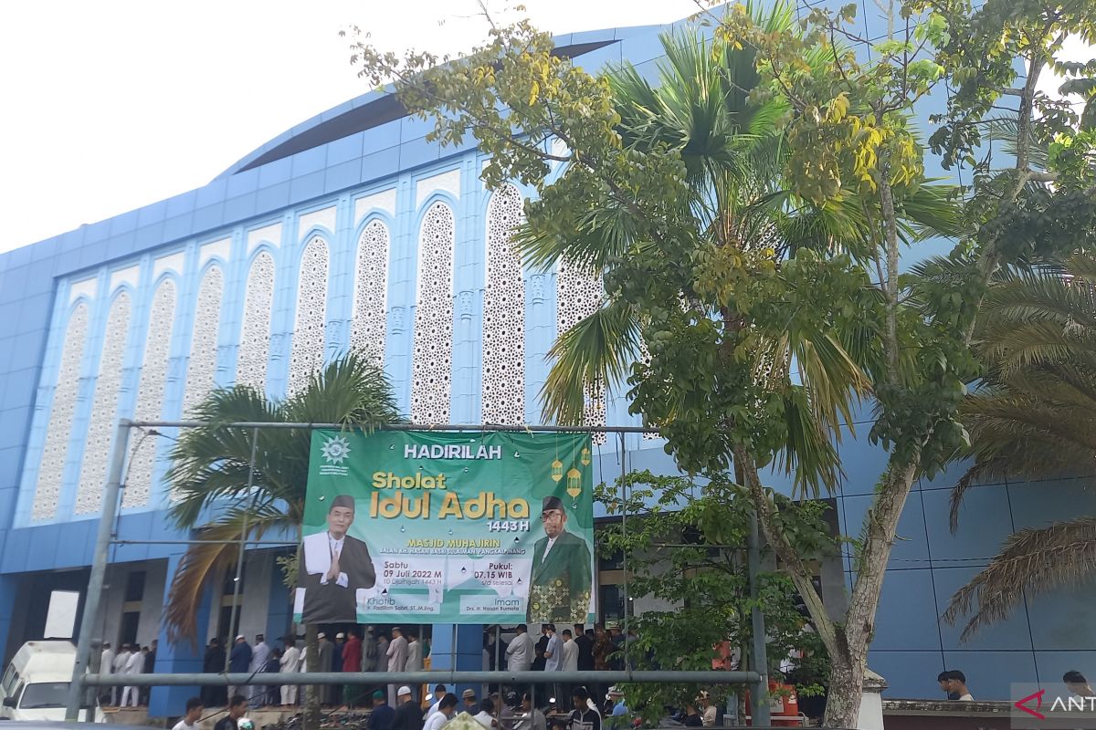 Muhammadiyah shalat Idul Adha 1443 Hijriah di Masjid Muhajirin Pangkalpinang