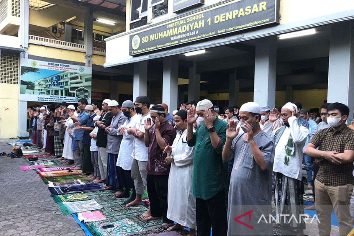 500 jemaah shalat Idul Adha penuhi Gedung Dakwah Muhammadiyah Bali