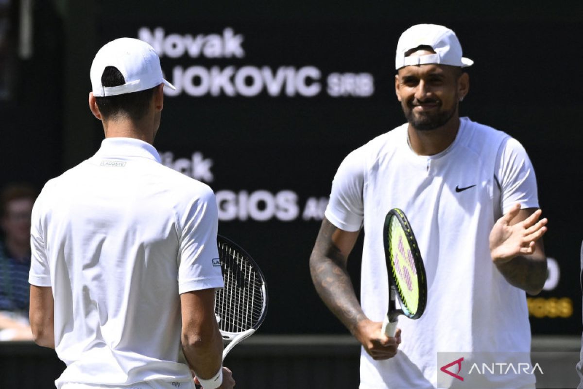 Tenis Wimbledon Final Tunggal Putra Novak Djokovic Vs Nick Kyrgios Antara News