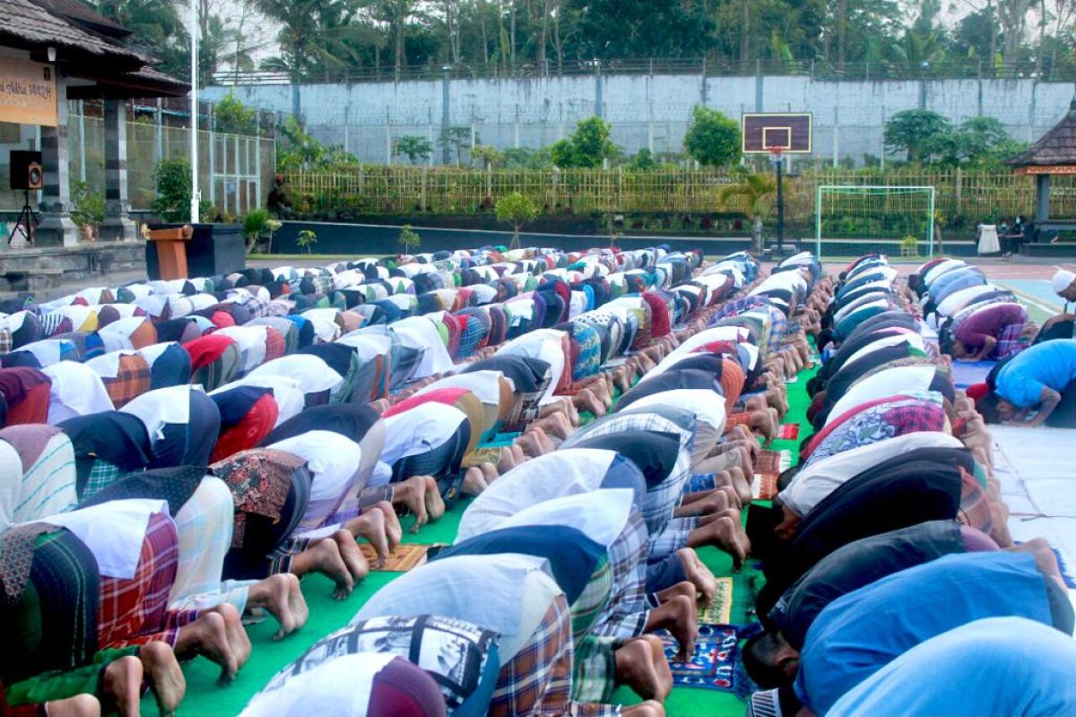 572 warga binaan Lapas Narkotika Bangli rayakan Idul Adha