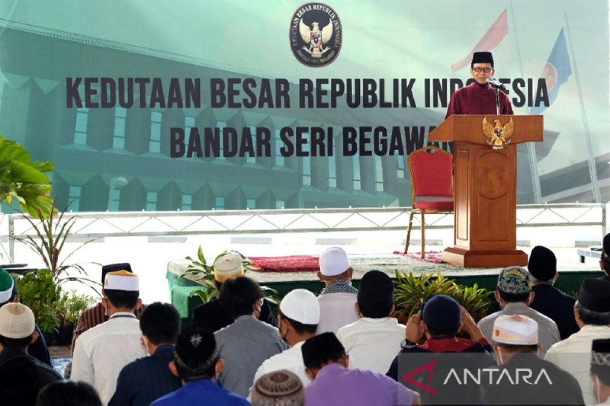 Ribuan WNI ikuti shalat Idul Adha bersama di KBRI Bandar Seri Begawan