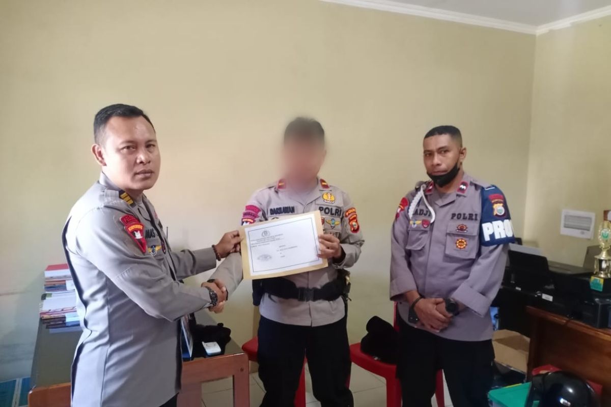 Seorang oknum polisi di Malut dipecat karena telantarkan istrinya