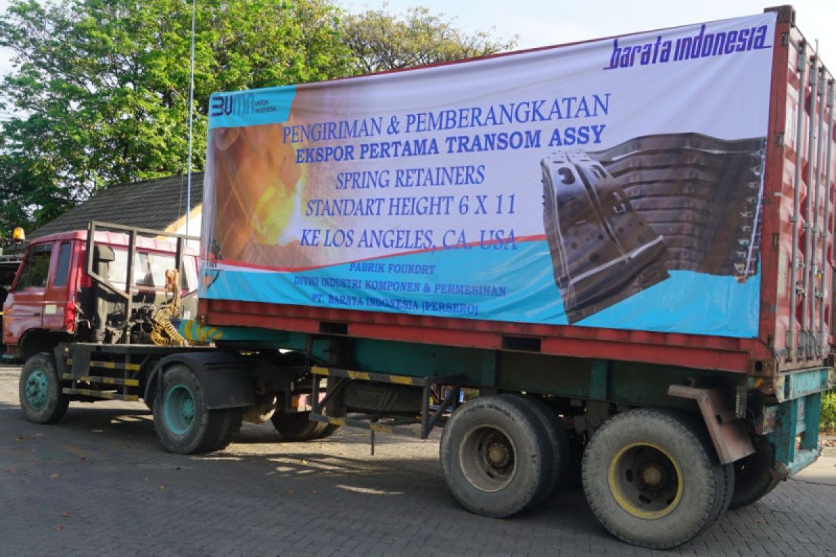Barata Indonesia ekspor perdana komponen peredam getaran KA ke Amerika