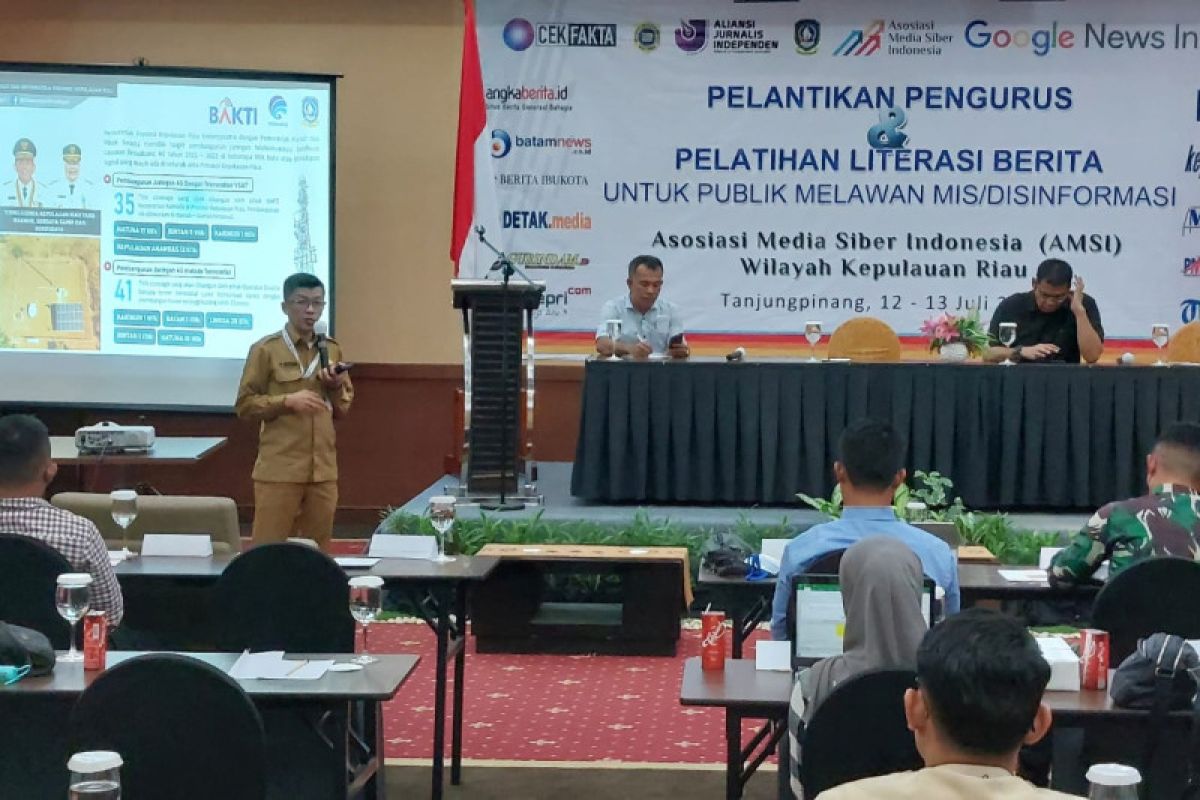 Kominfo Kepri ajak AMSI dan jurnalis perangi hoaks