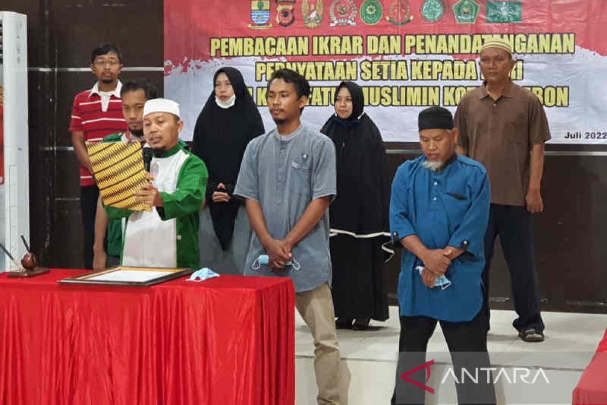 15 jamaah Khilafatul Muslimin Cirebon berikrar setia NKRI