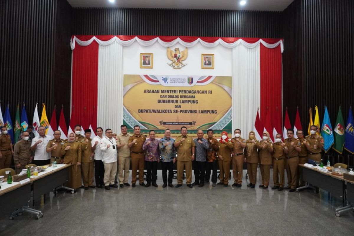 Bupati Lampung Tengah hadiri acara pengarahan Mendag dan Gubernur Lampung
