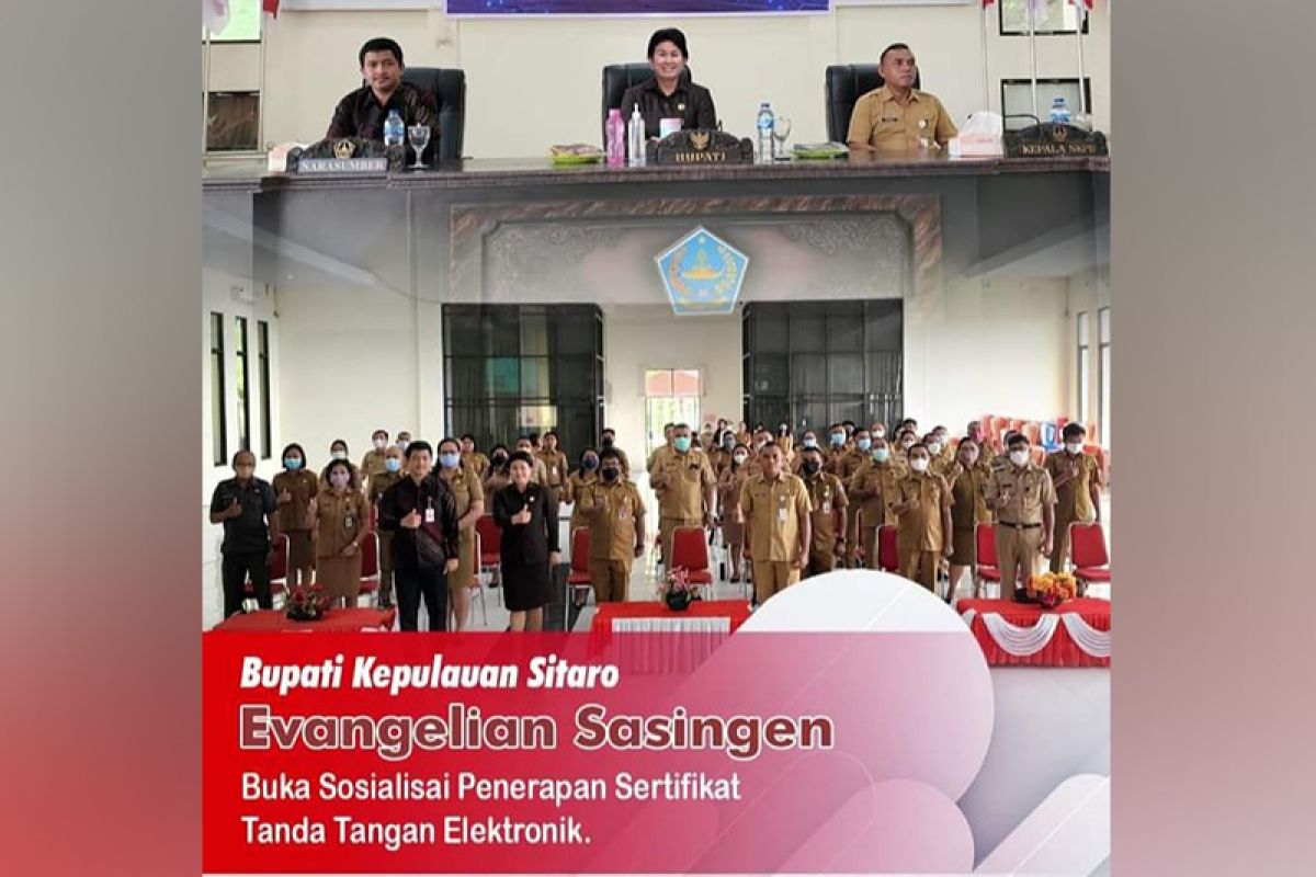BSrE-BSSN sosialisasikan penerapan  tanda tangan elektronik di Sitaro