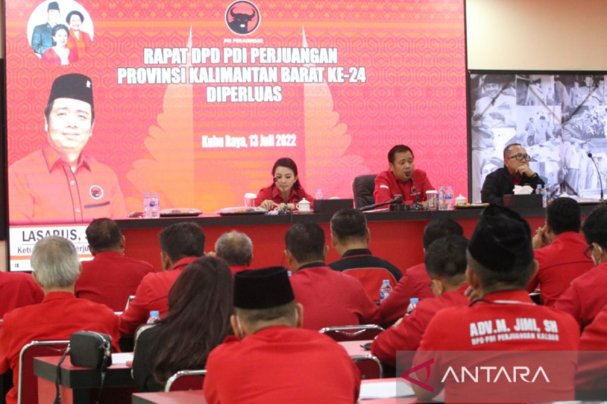 Pengurus DPD PDI Perjuangan Kalbar targetkan menang Pemilu 2024