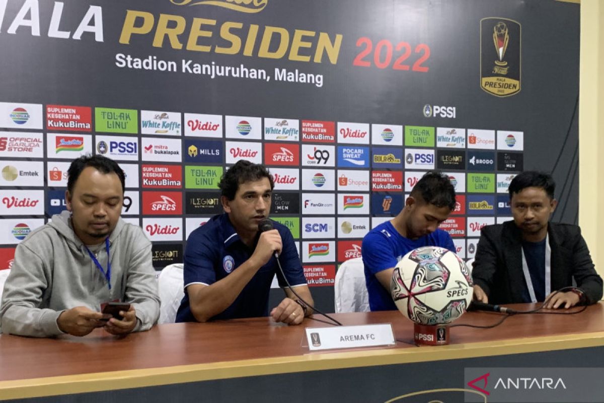 Piala Presiden: Arema fokus amankan keunggulan pada leg kedua di markas Borneo