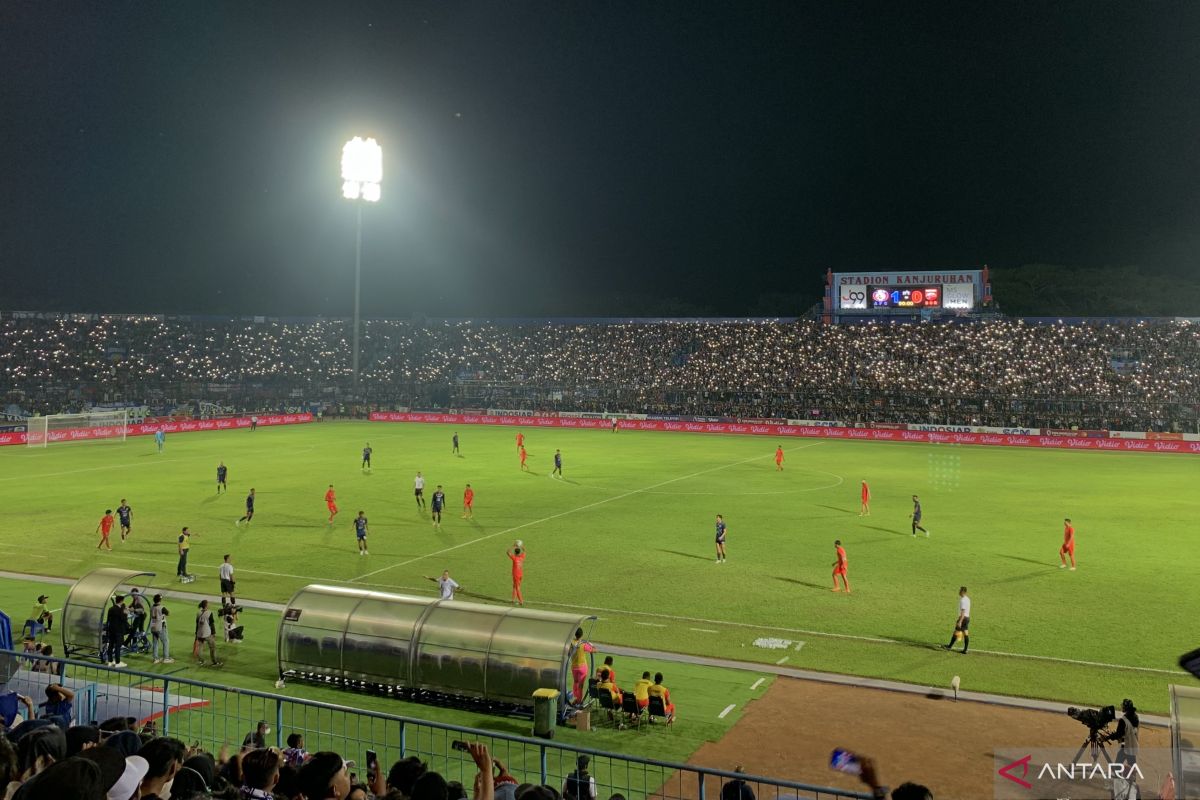 Tim Arema FC menangi leg pertama final Piala Presiden