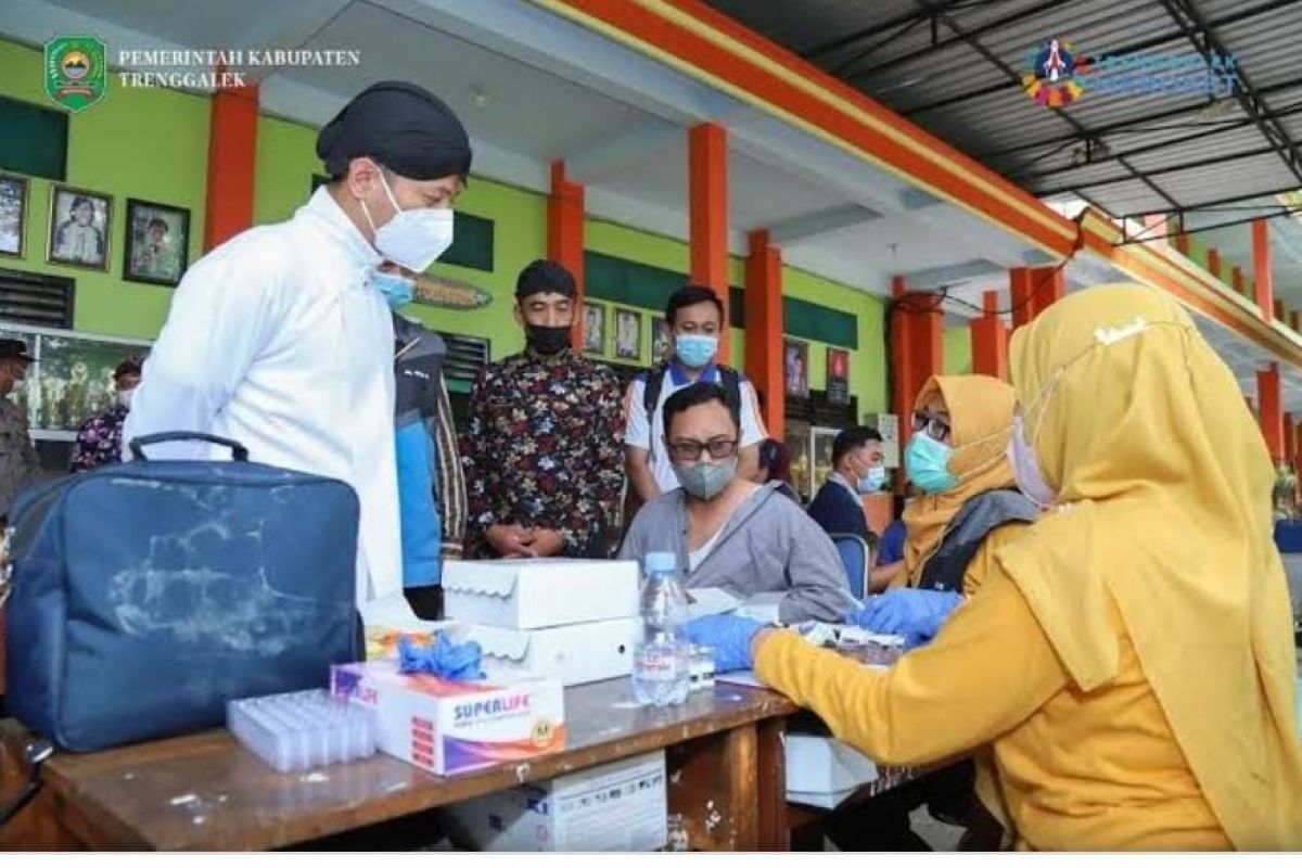 Dinkes Trenggalek kerja sama lintas lembaga percepat capaian vaksinasi penguat