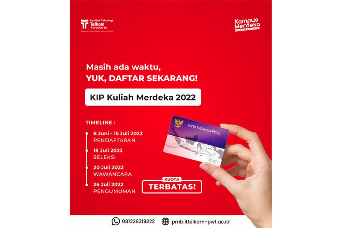 Ini cara daftar jalur KIP Kuliah di IT Telkom Purwokerto