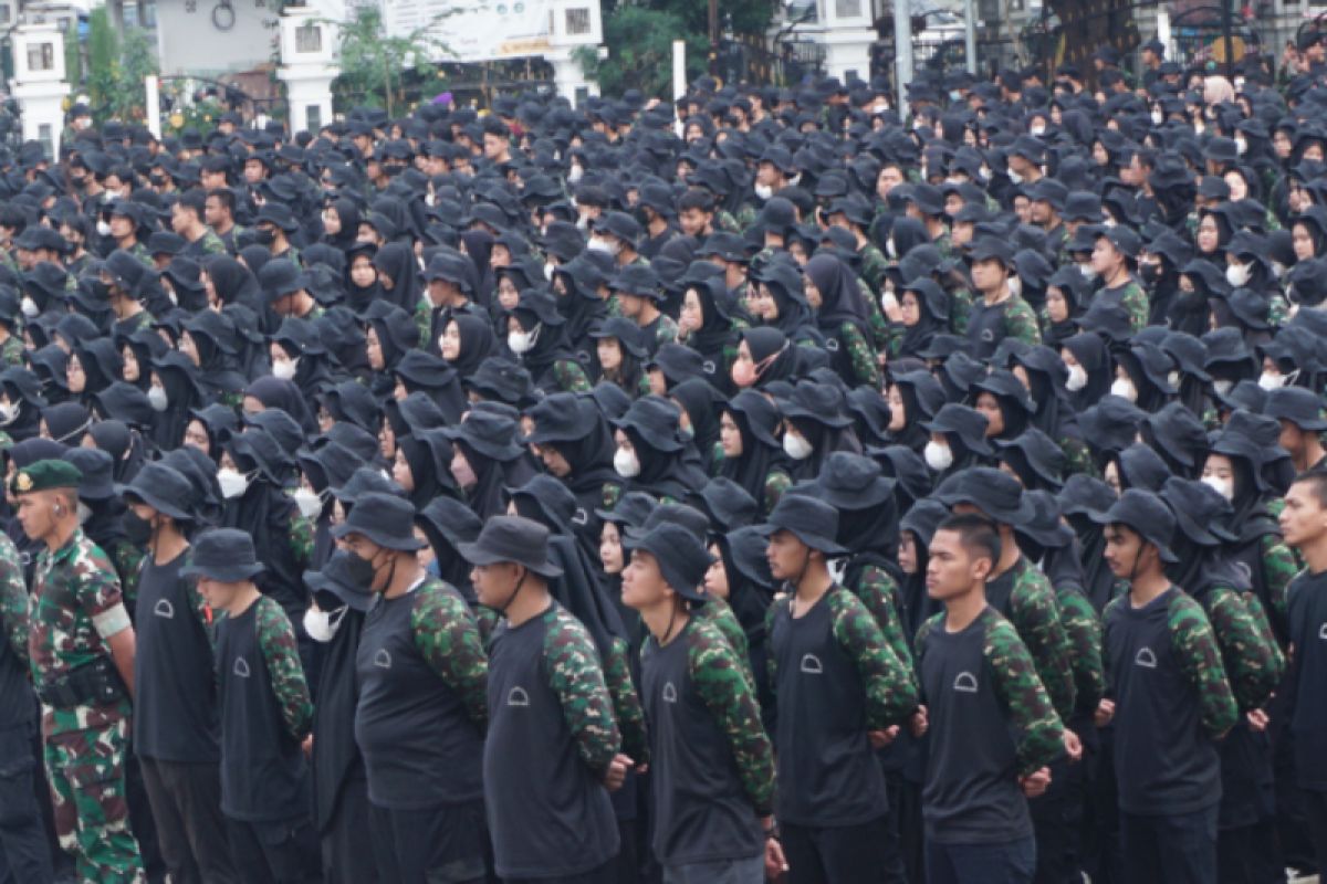 TNI mendidik 2.861 mahasiswa Uniga tentang wawasan bela negara