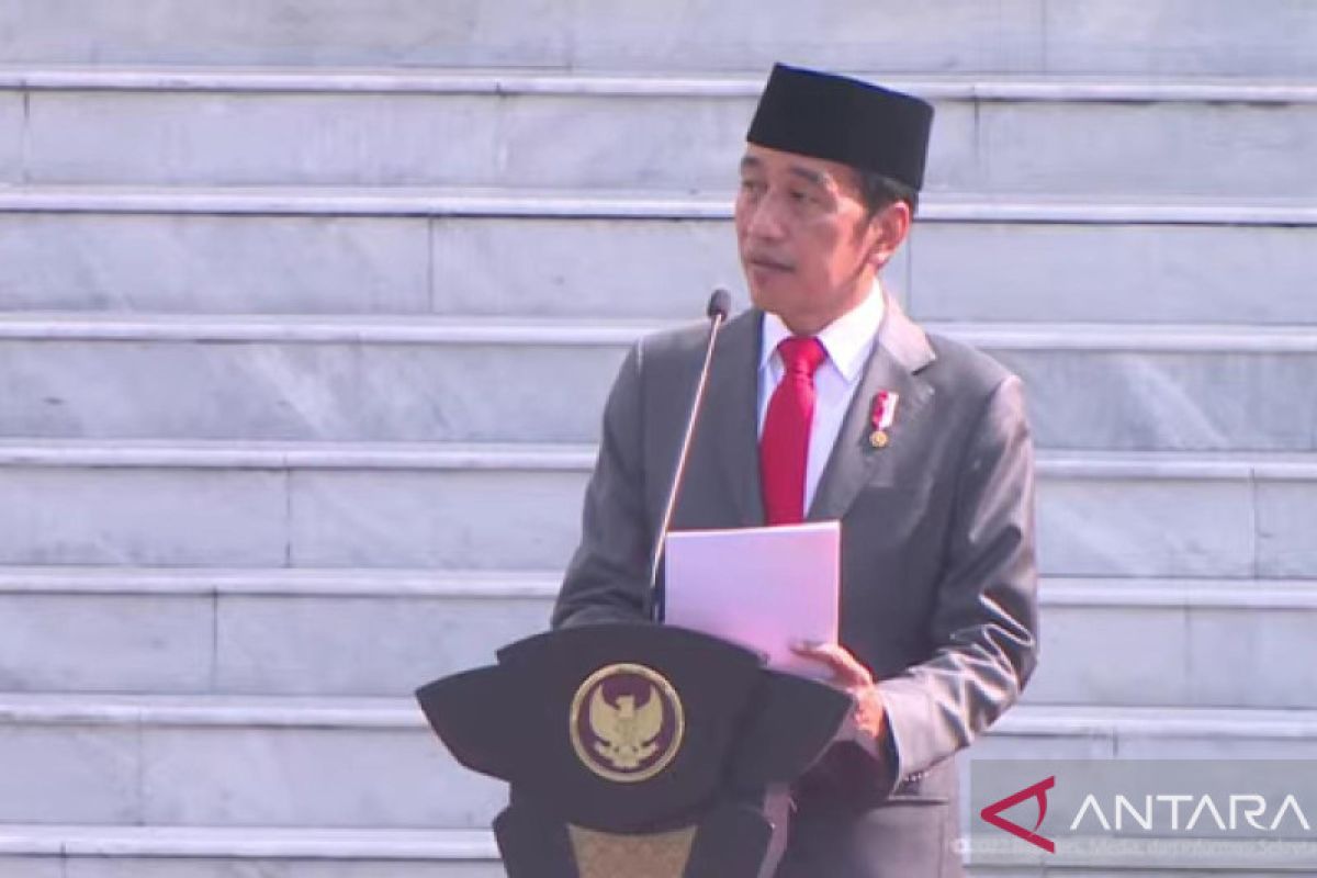 Presiden Jokowi minta perwira TNI dan Polri menjadikan Indonesia negara maju
