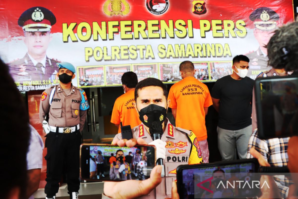 Polresta Samarinda amankan dua pelaku kurir sabu jaringan internasional