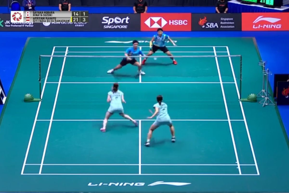 Singapore Open 2022 - Apriyani/Fadia menang mudah ke semifinal