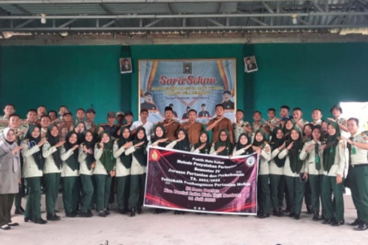 58 mahasiswa Polbangtan Medan praktik penyuluhan di Deli Serdang