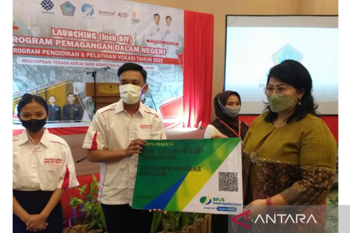 Ratusan naker ikut program pemagangan dalam negeri dijamin BPJAMSOSTEK